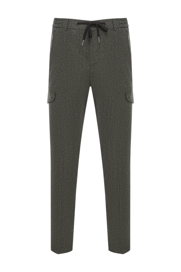 Berwich men's dark green wool cargo pants 192841 - photo 1