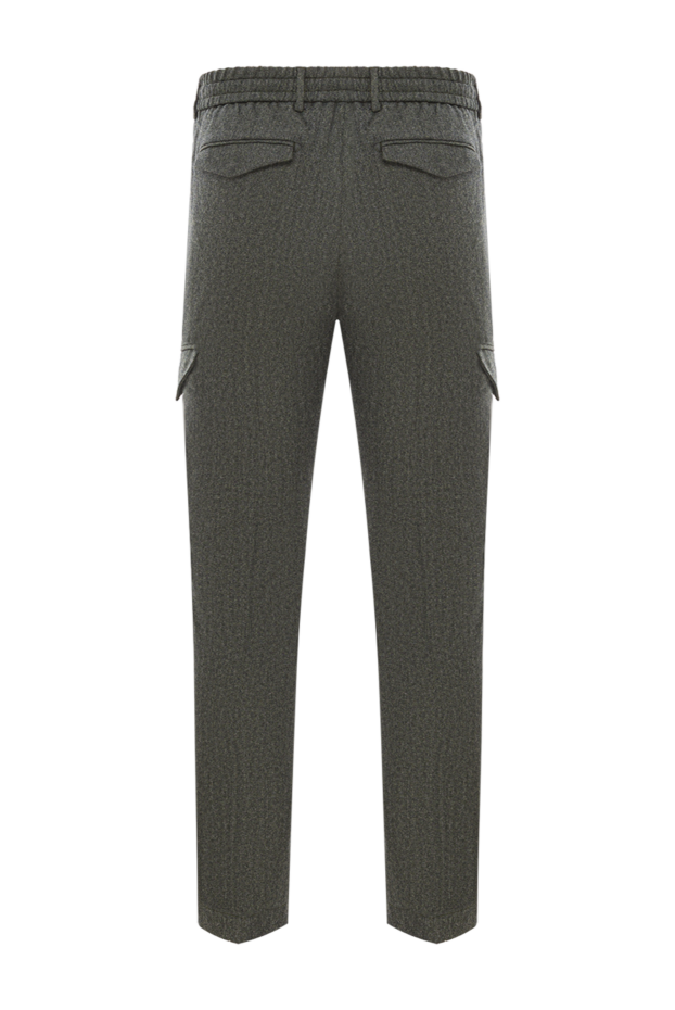 Berwich men's dark green wool cargo pants 192841 - photo 2
