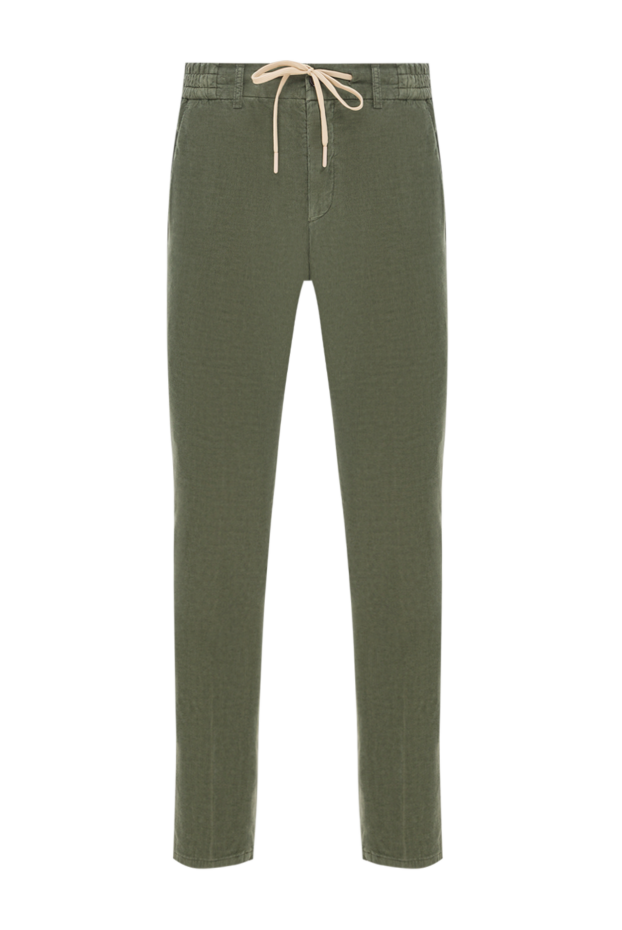 Berwich slim-fit green chinos made from soft textured cotton 192848 - photo 1