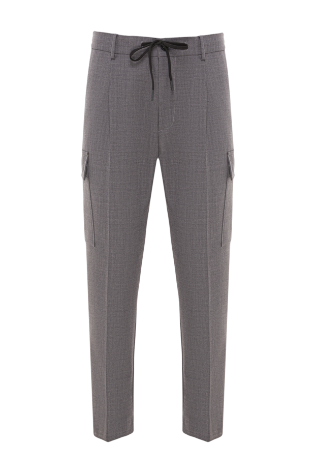 Berwich men's gray drawstring cargo pants 192851 - photo 1