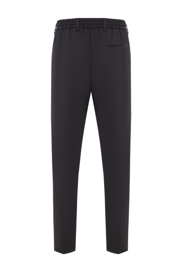Berwich men's black jogger pants with elastic waistband and drawstring 192855 - photo 2