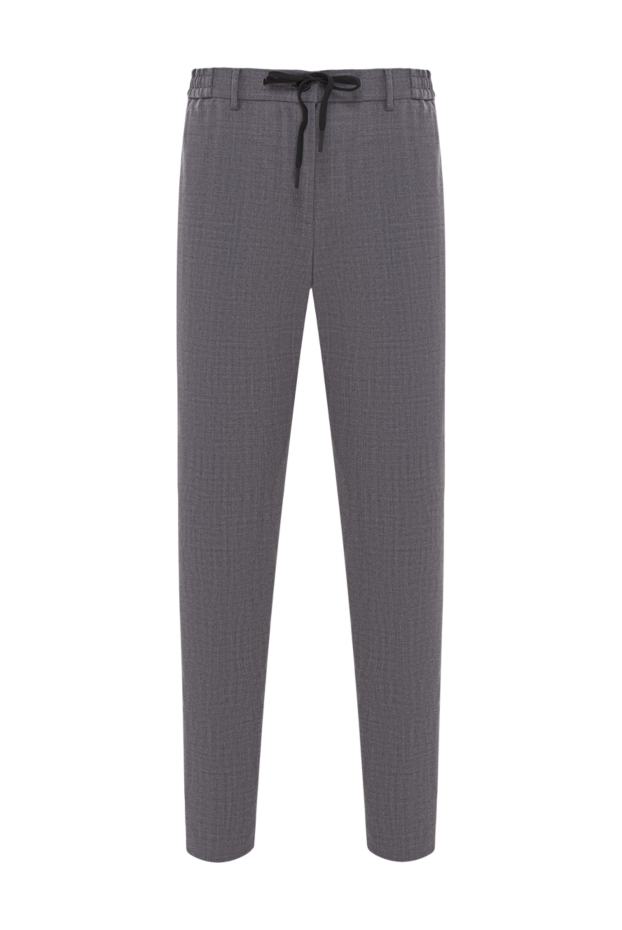 Berwich men's gray jogger pants with elastic waistband and drawstring 192858 - photo 1