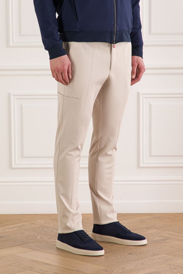 Berwich beige tapered trousers with pockets on the legs 192864 - photo 3