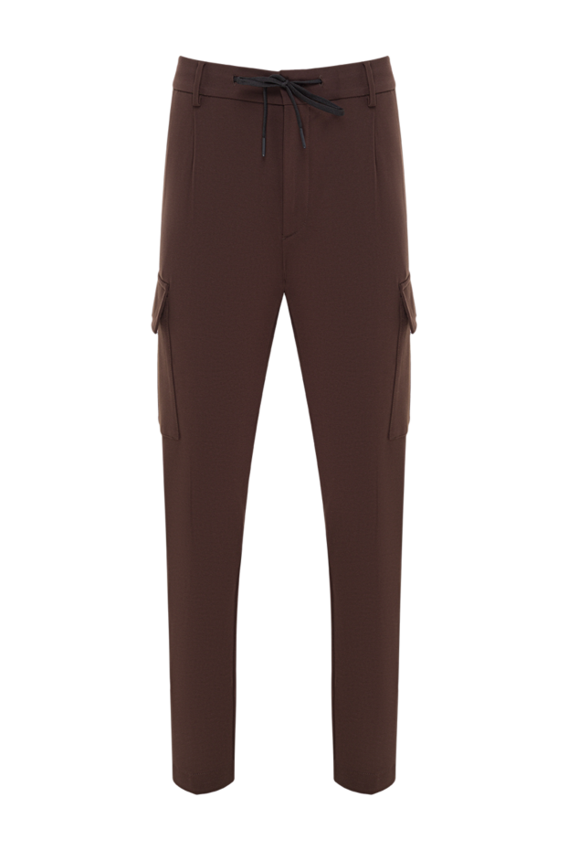 Berwich men's brown viscose cargo pants 192865 - photo 1