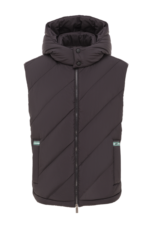 Off-White мужской пуховый жилет arrow diagonal черного цвета 192983 - фото 1