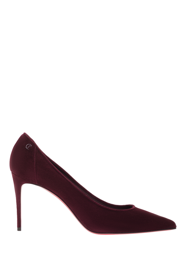 Iconic Sporty Kate burgundy velour pumps
- photo 1