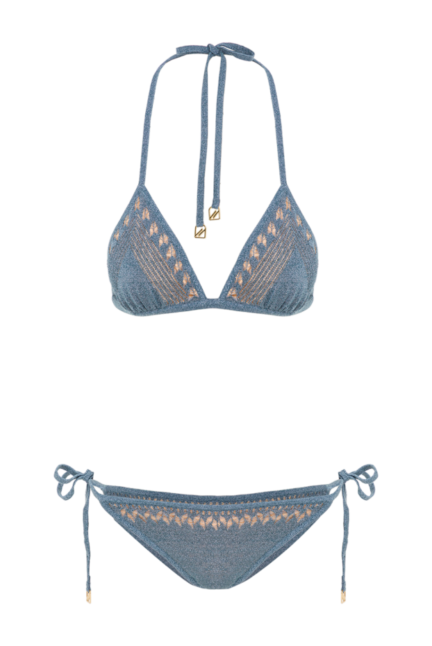 Moeva isola blue two-piece bikini with openwork knitting 193043 - photo 1