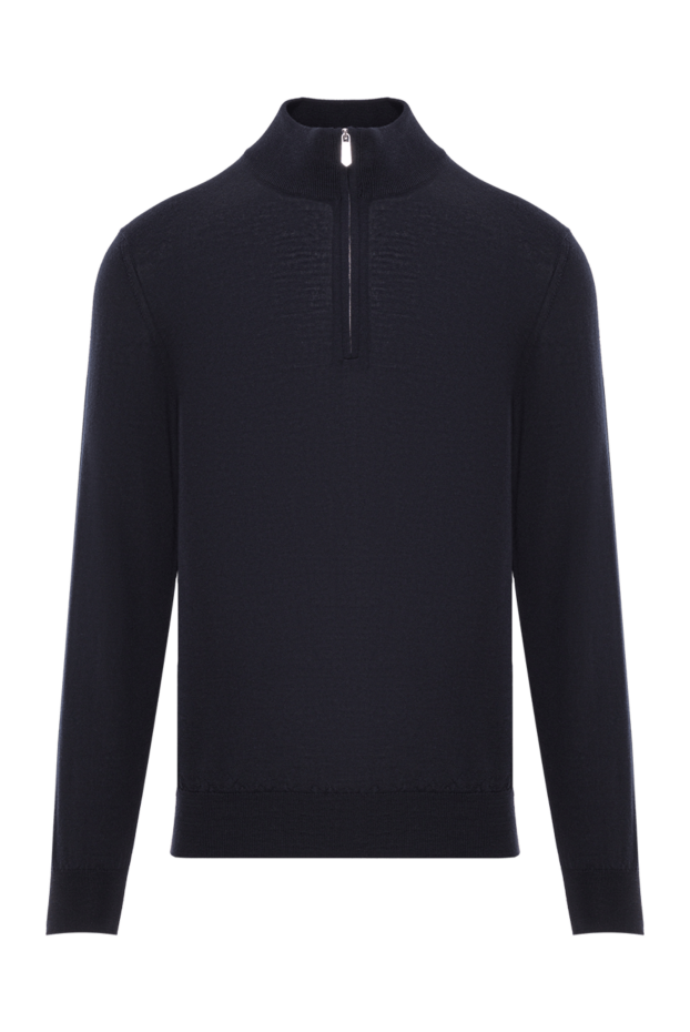 Men's black trouser with a stand-up collar and a zip-up - photo 1