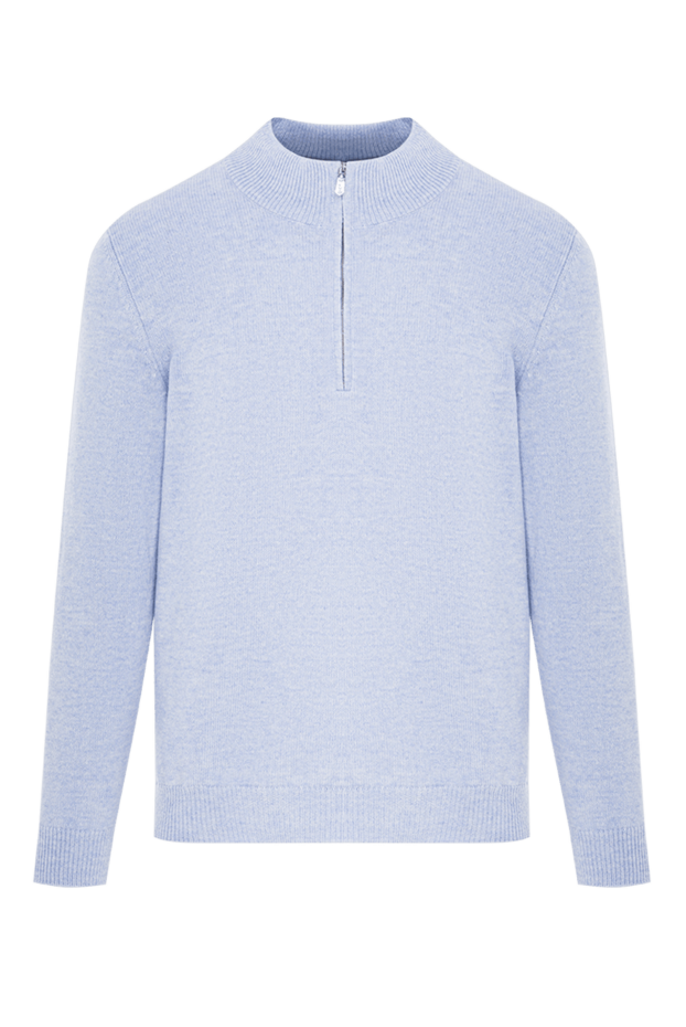 Svevo men's light blue trouser with a stand-up collar and a zip-up hood 193066 - photo 1