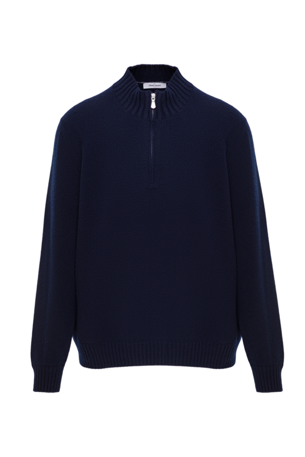 Gran Sasso men's navy blue cashmere turtleneck trouser 193072 - photo 1