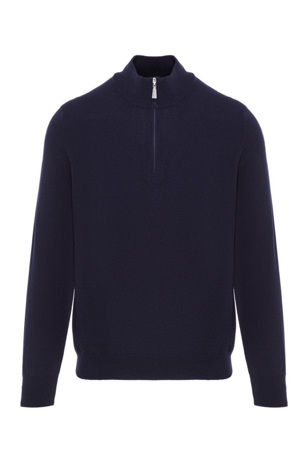 Gran Sasso men's blue trouser with a zip-up collar 193082 - photo 1