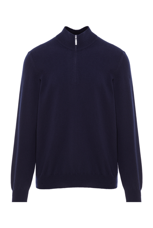 Gran Sasso men's dark blue trouser jacket with a high collar 193085 - photo 1