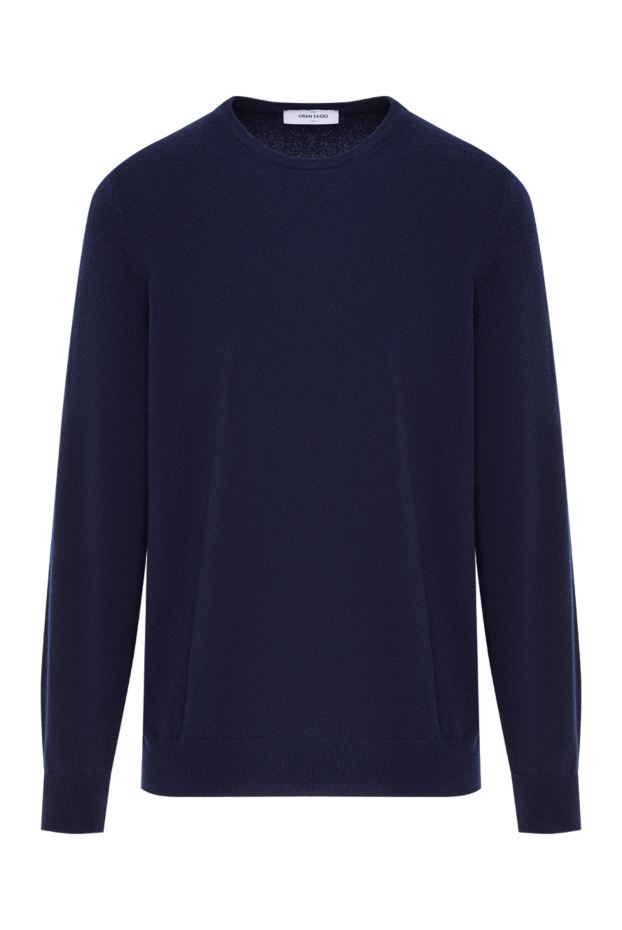 Gran Sasso men's navy blue cashmere crew neck jumper 193088 - photo 1