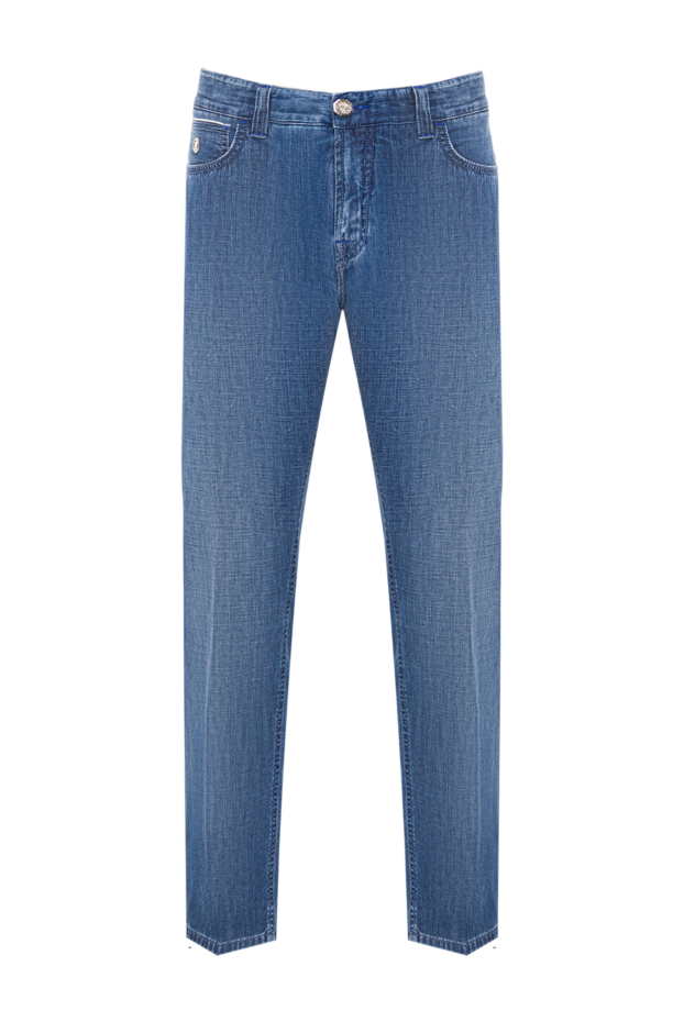 Stefano Ricci light blue cotton jeans with slight abrasions 193126 - photo 1