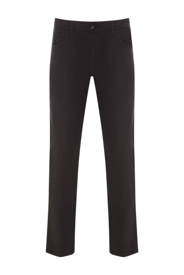 Stefano Ricci black cotton jeans with a straight fit and simple trim
193139 - photo 1