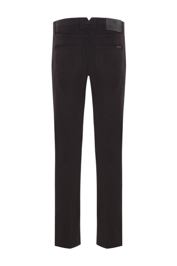 Stefano Ricci black cotton jeans with a straight fit and simple trim
 193139 - photo 2