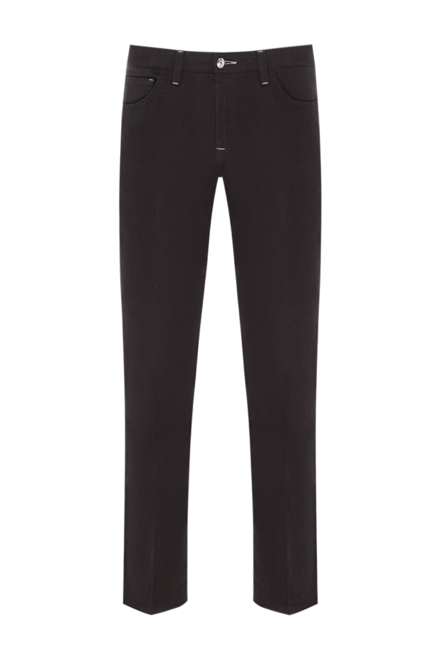 Stefano Ricci men's black cotton jeans with contrasting pocket inserts
193141 - photo 1