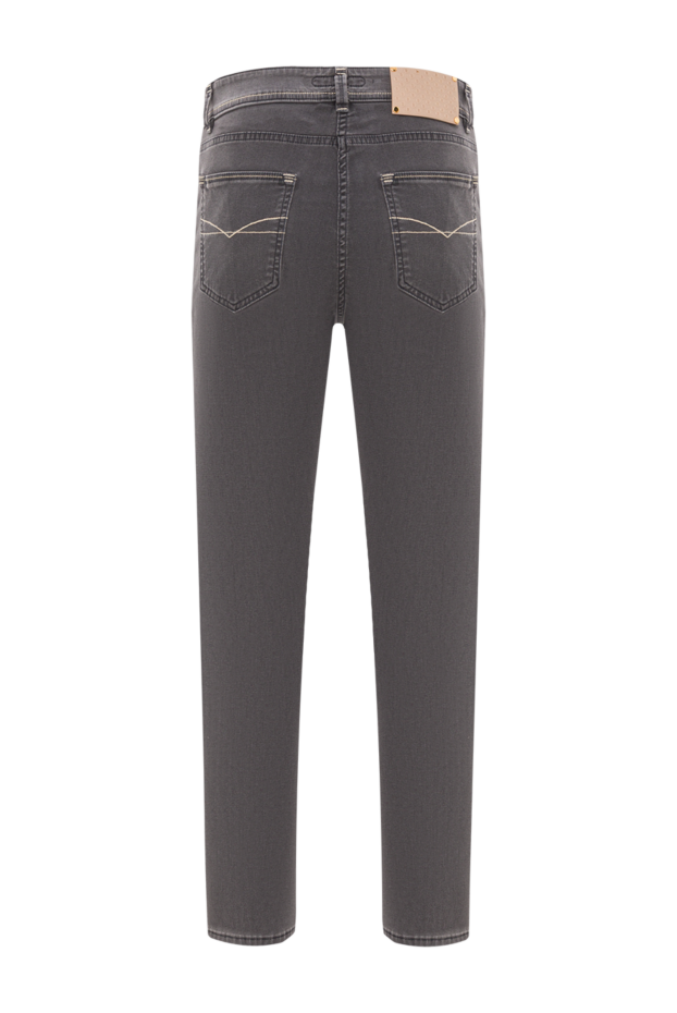 Stefano Ricci gray cotton jeans with contrasting decorative stitching on the pockets 193146 - photo 2