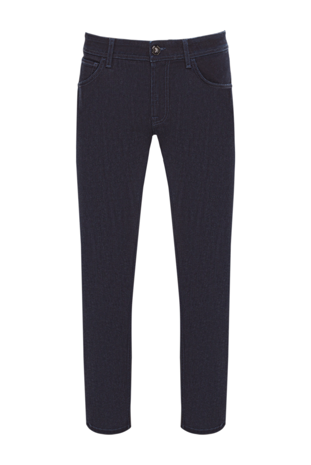 Stefano Ricci dark blue men's straight-leg five-pocket jeans 193153 - photo 1