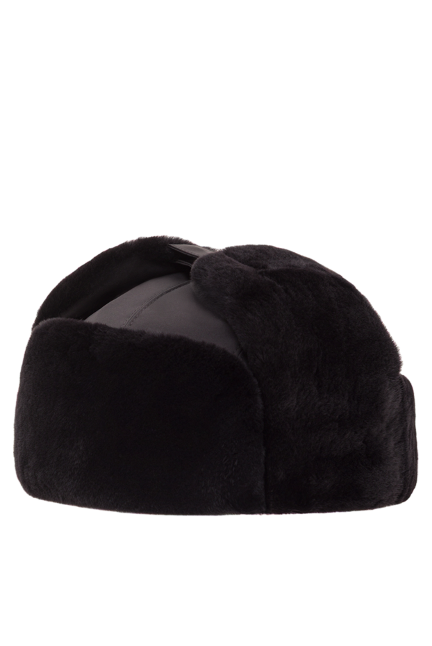 Enrico Mandelli men's black winter hat with earflaps 193155 - photo 3
