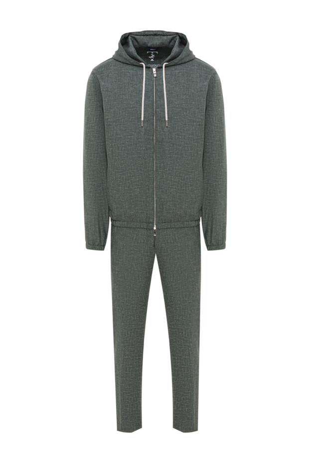 Tombolini men's dark green sports jacket made of natural wool 193198 - photo 1
