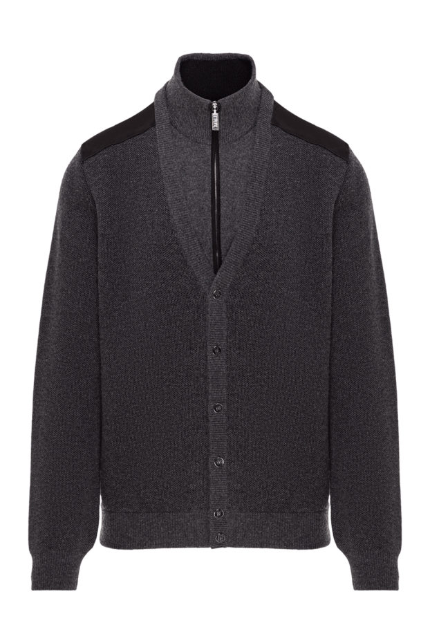 Zilli cashmere cardigan with a stand-up collar and zip 193207 - photo 1