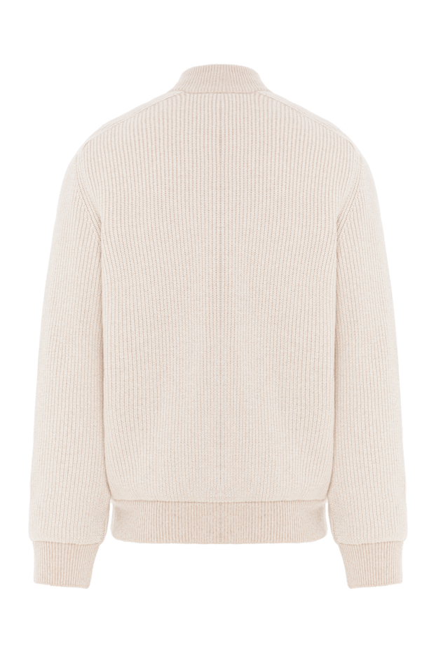 Zilli beige men's wool and cashmere bomber jacket 193221 - photo 2