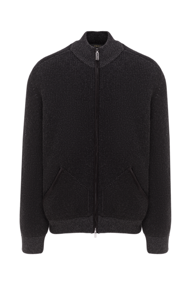 Zilli men's classic bomber jacket with a stand-up collar 193222 - photo 1