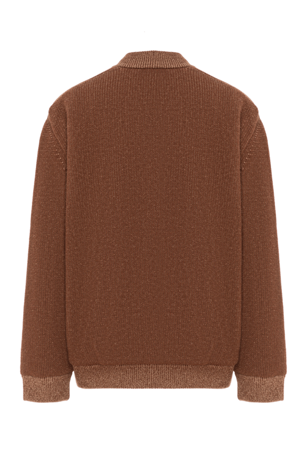 Zilli brown men's wool and cashmere bomber jacket 193223 - photo 2