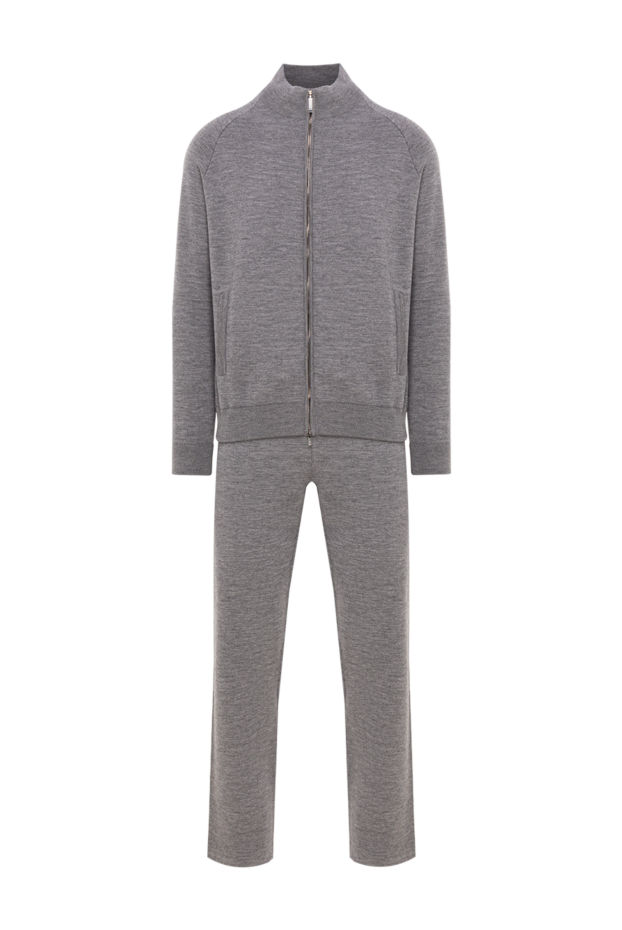 Zilli men's gray tracksuit made of high-quality cashmere and silk 193224 - photo 1