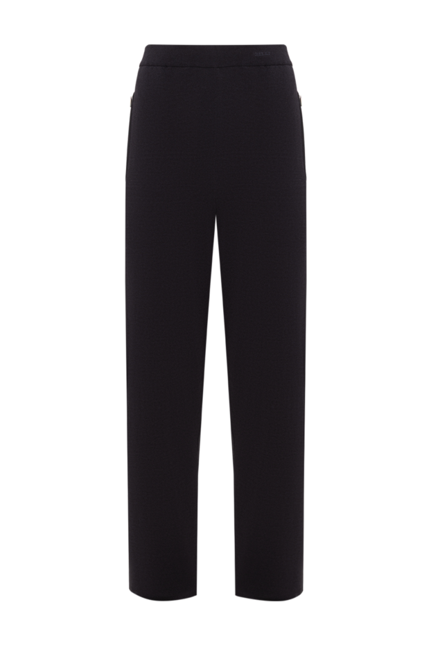 Zilli men's black straight-leg knit sweatpants 193253 - photo 1
