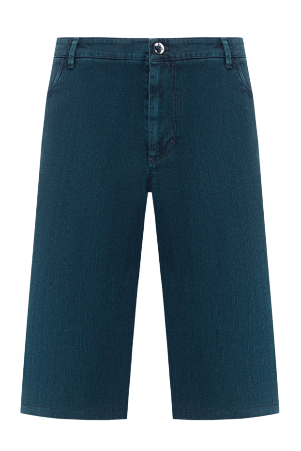 Zilli men's denim bermuda shorts with embroidered pockets 193256 - photo 1