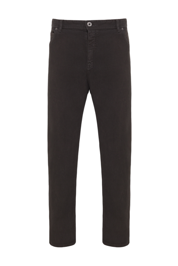 Brioni черные джинсы классической модели прямого кроя с пятью карманами 193284 - фото 1
