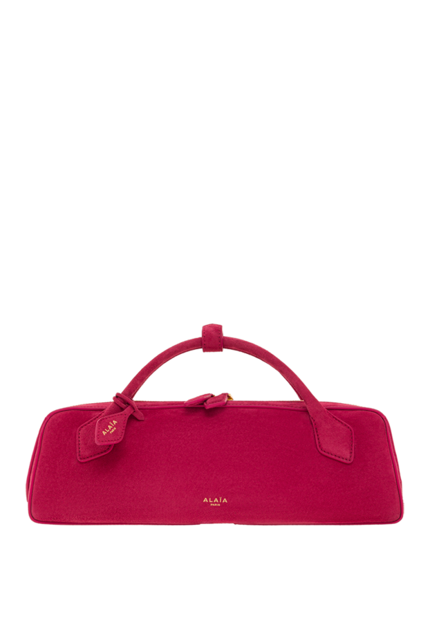 Alaia le teckel burgundy suede clutch 193300 - photo 1