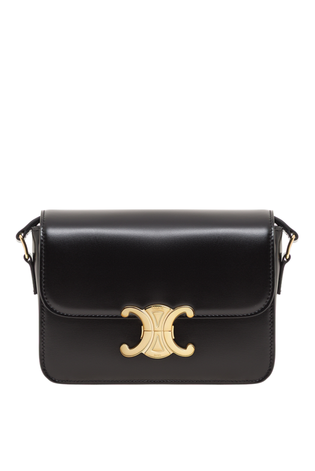 Celine teen triomphe black shiny calfskin bag 193323 - photo 1