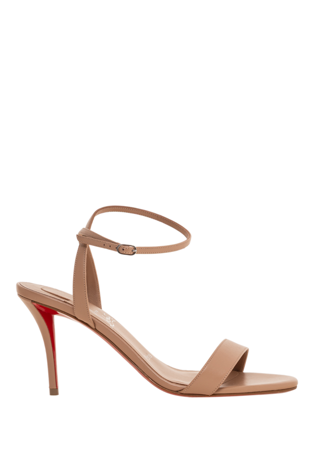 Christian Louboutin miss z beige nappa leather strappy sandals 193325 - photo 1