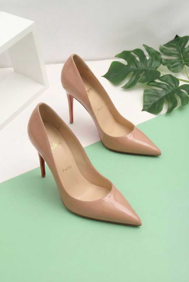 Miss Z Beige Patent Calfskin Pumps - photo 2
