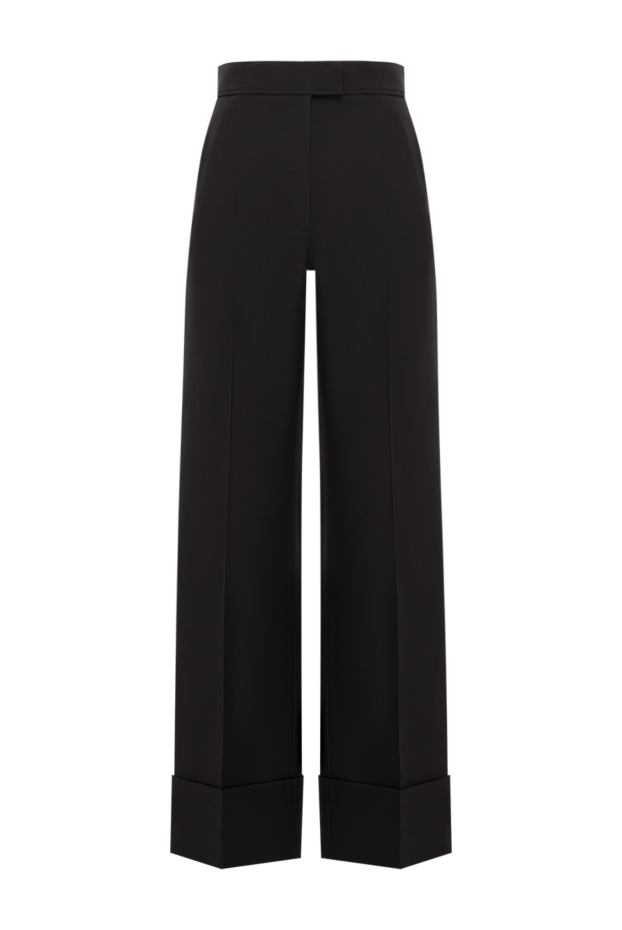 Valentino black trousers with wide turn-ups and creases 193343 - photo 1