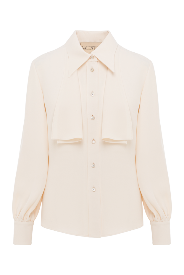 Valentino women's cream silk cady blouse 193344 - photo 1