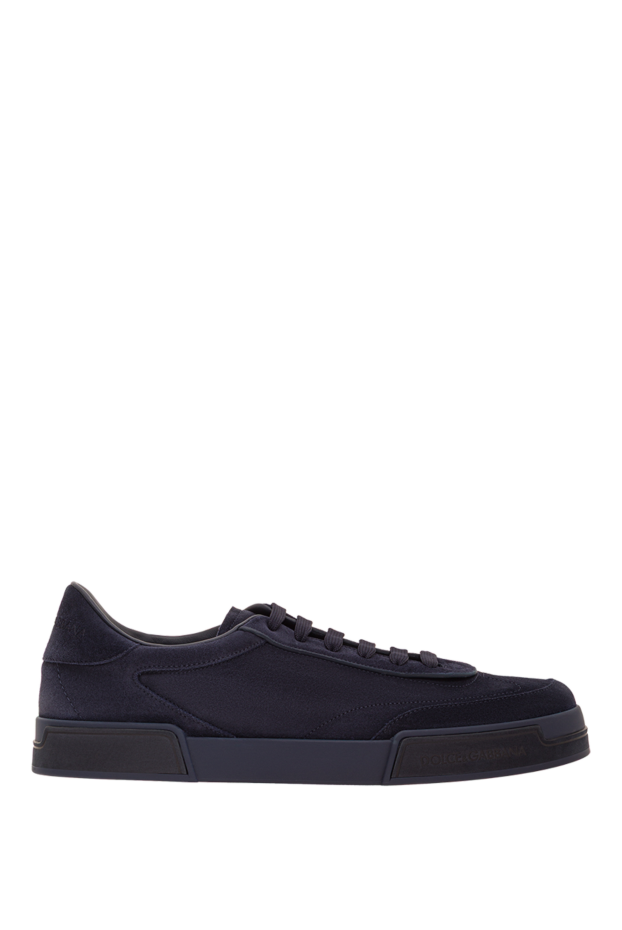 Dolce & Gabbana men's portofino yacht sneakers in dark blue leather 193383 - photo 1