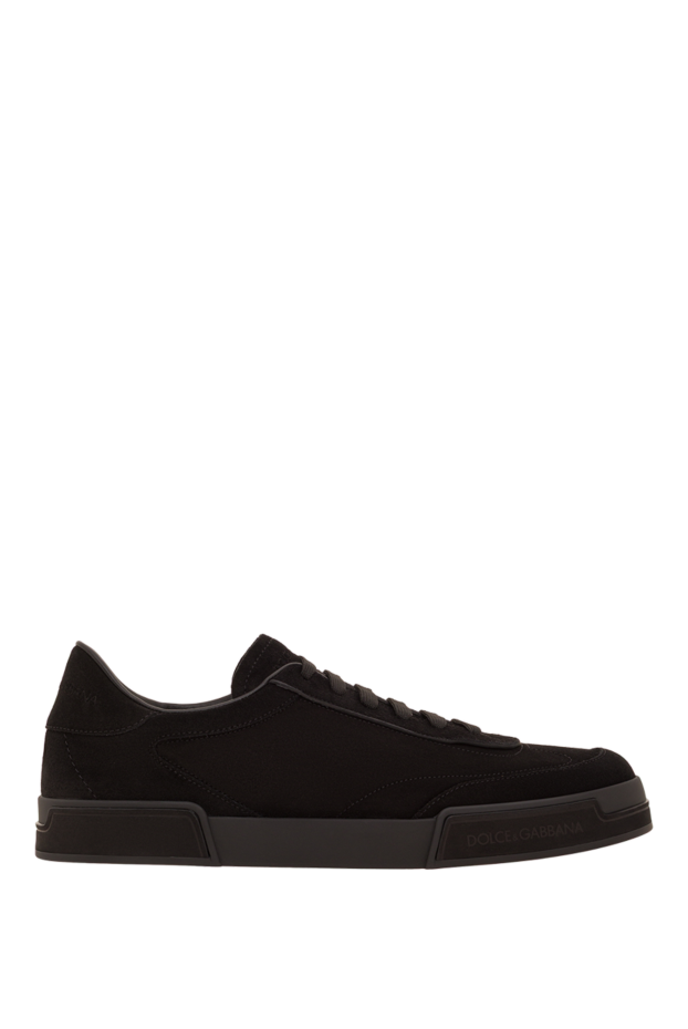 Dolce & Gabbana men's portofino yacht sneakers in black suede 193385 - photo 1