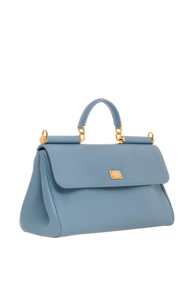 Dolce & Gabbana my sicily blue calfskin plongé bag 193417 - photo 3