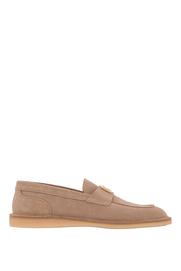 Dolce & Gabbana women's loafers in beige calfskin suede 193423 - photo 1