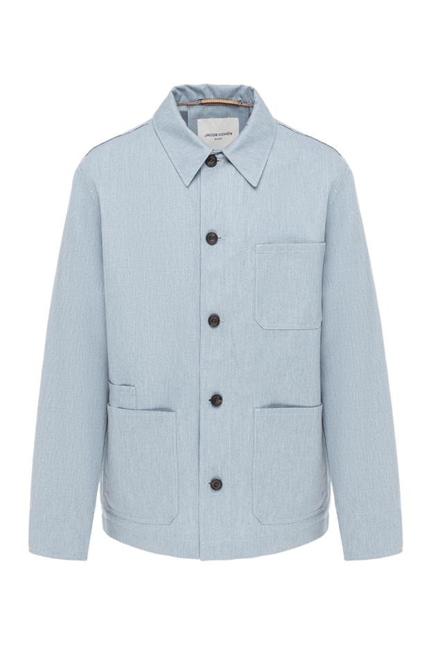Jacob Cohen men's lightweight blue overshot shirt jacket 193487 - photo 1