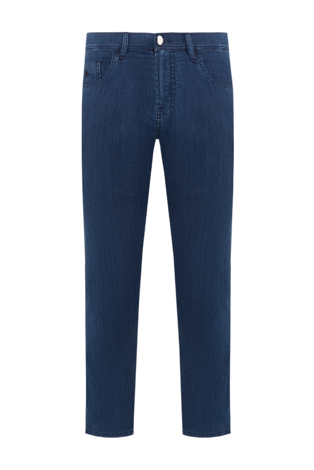 Scissor Scriptor men's straight-leg dark blue jeans with crocodile patch 193491 - photo 1