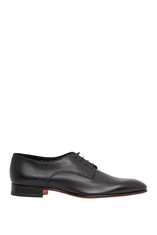 Santoni men's black leather derby shoes 193516 - photo 1