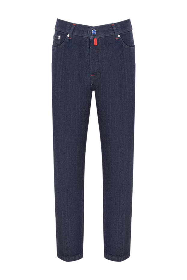 Kiton мужские темно-синие джинсы из высококачественного денима 193532 - фото 1