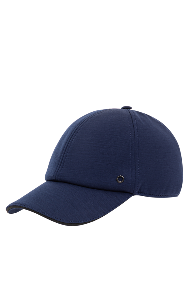 Stefano Ricci blue wool baseball cap with signature metal detail 193574 - photo 3