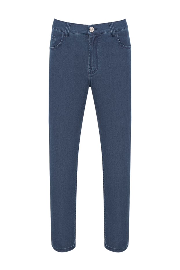 Stefano Ricci classic five-pocket jeans in dark blue with a slightly tapered fit 193578 - photo 1