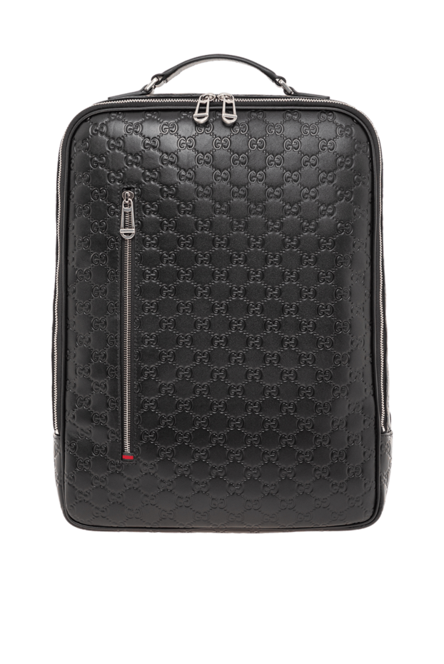 Gucci қара түсті орташа өлшемді gg emblem рюкзагы 193623 - фото 1